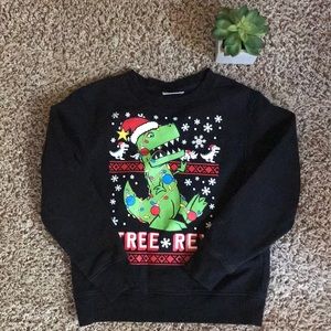 Size 6/7 Dinosaur Ugly Christmas Sweater